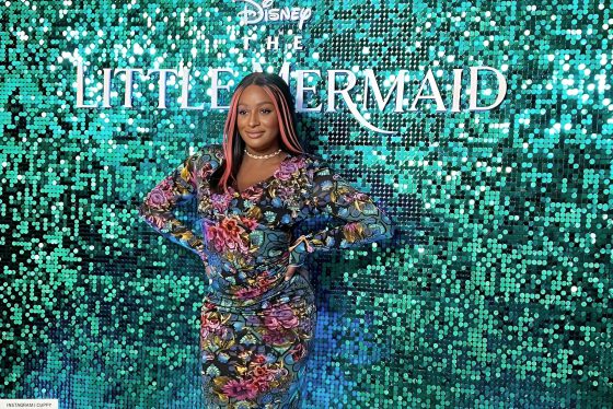 Cuppy Stuns In Pink Shiny Dress