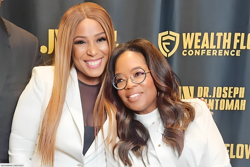 Linda Ikeji Loses Her Chill In The Presence Of Oprah Winfrey