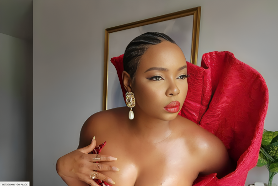 Yemi Alade’s Red Fit And Flare Dress Is Everything