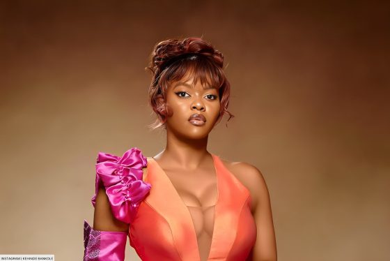 Kehinde Bankole Is More Than Beautiful In Her Orange And Pink Get-Up