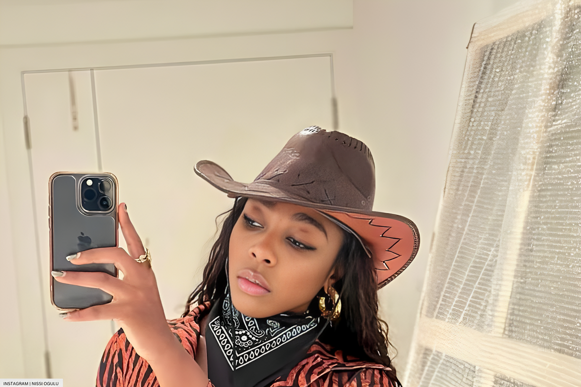 Nissi Ogulu Is A North Side Cow-Girl For Halloween