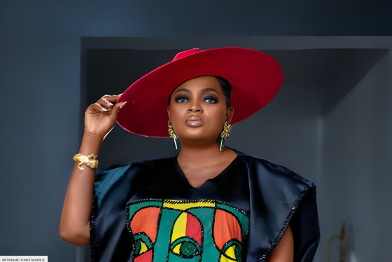 Funke Akindele Slays In Midi Denim Outfit