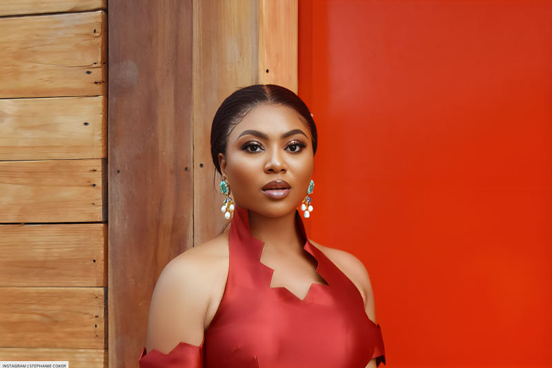 Stephanie Coker’s Mini Dress Is So Shiny