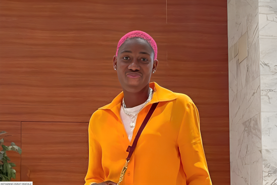 Asisat Oshoala Just Wore A Green Blazer-Skirt Set!