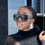 Beverly Naya’s All-Black Outfit Featured Leather Quilted Leggings