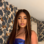 Erica Dazzles In Royal Blue
