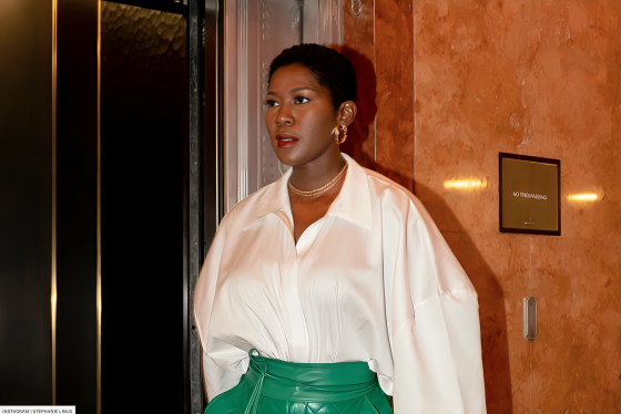 Stephanie Linus Looks All Classy In Lilac