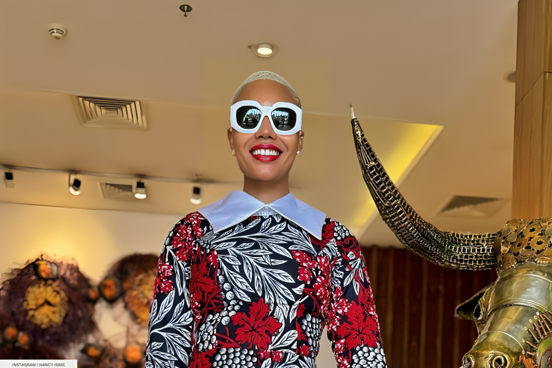 Nancy Isime Attends Creator Luncheon In Red And White Style