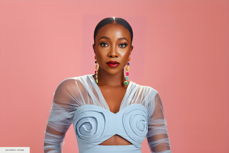 Ini Dima-Okojie Shows Hot Legs In Leather Shorts