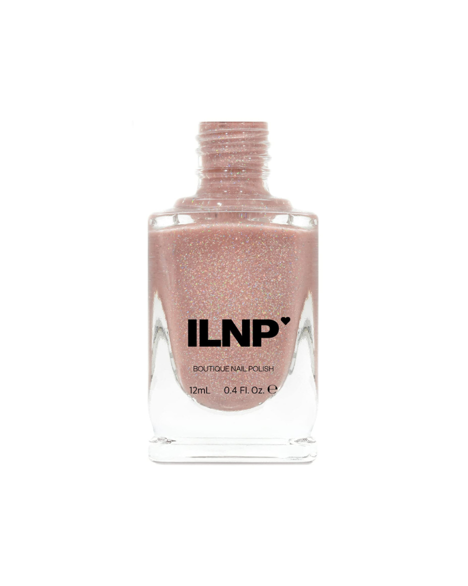 ILNP Sandy Baby - Peach Beige Holographic Sheer Jelly Nail Polish
