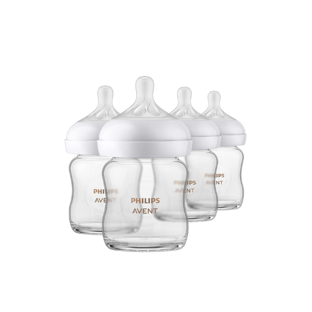 Philips AVENT Glass Natural Baby Bottle with Natural Response Nipple