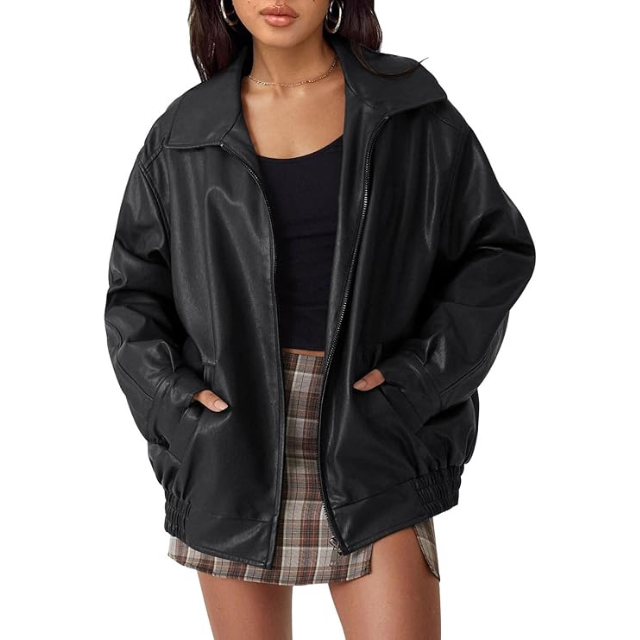 Automet Oversized Leather Jackets