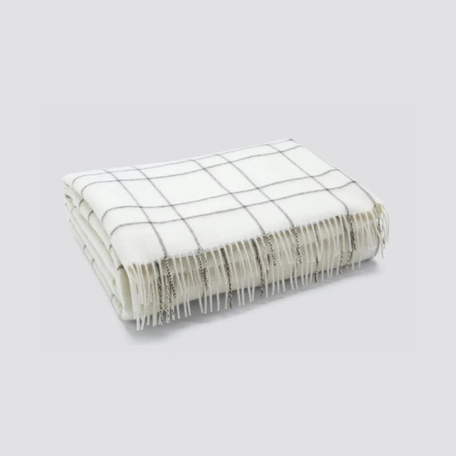 Pinstripe Plaid Throw