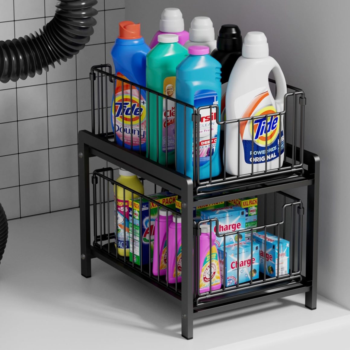 Bathroom organizers and storage