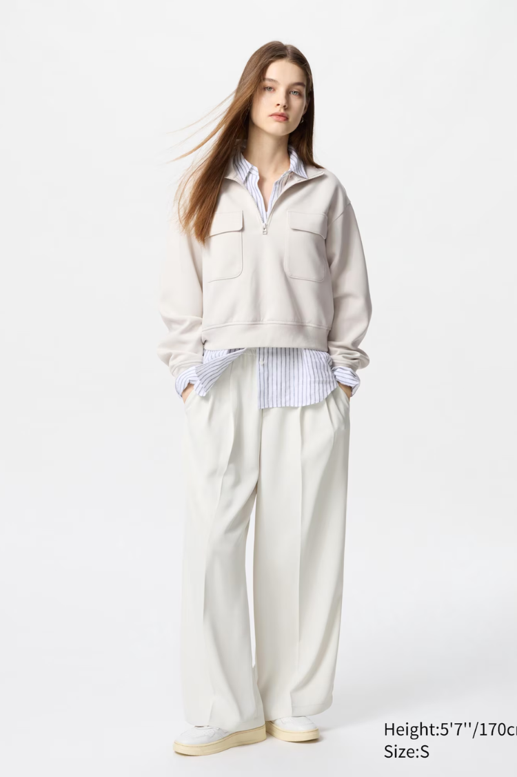 White Wide Leg Trouser