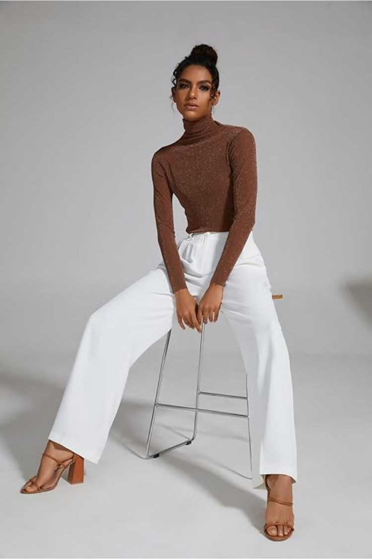 White Wide Leg Trouser