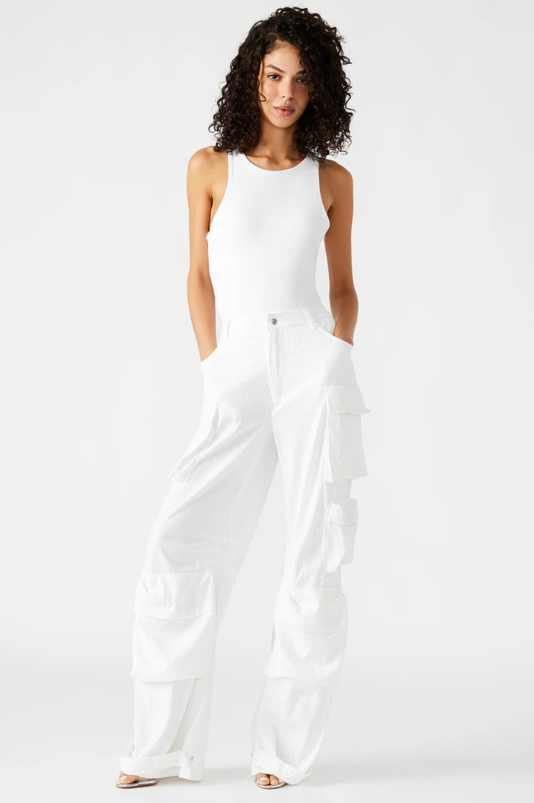 White Wide Leg Trouser