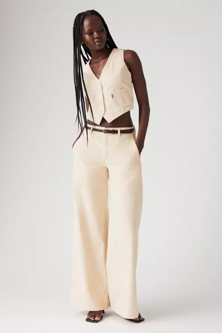 White Wide Leg Trouser
