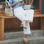 White Wide Leg Trouser