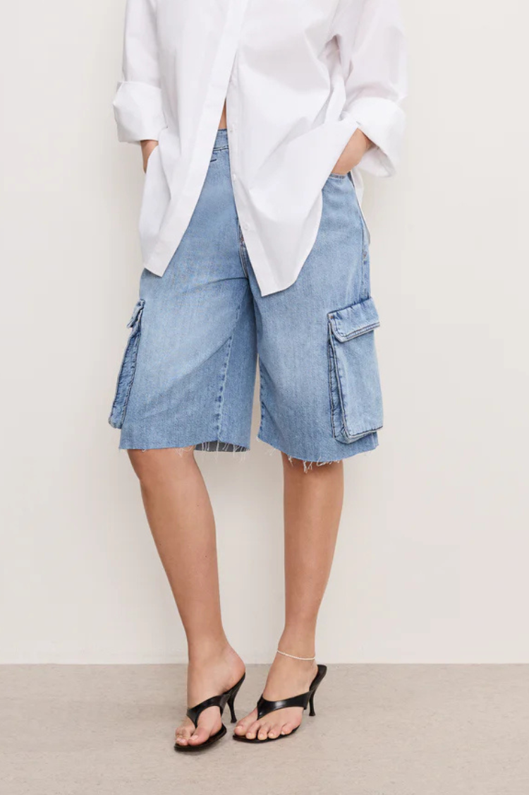 Denim shorts trends 2025 