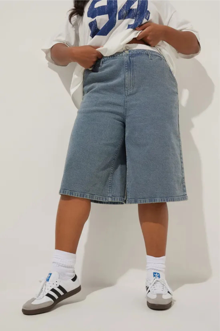 Denim shorts trends 2025 