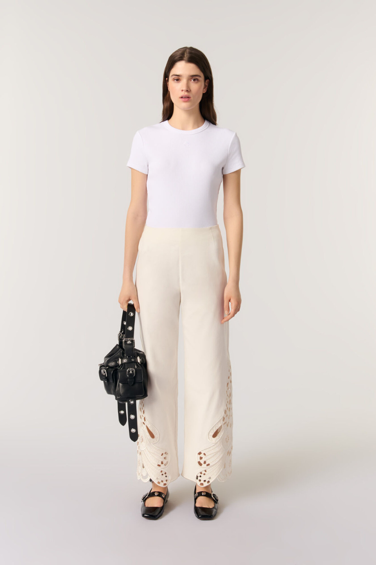 embroidered trousers