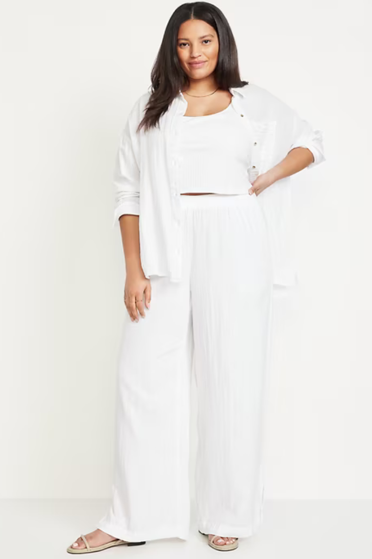 crinkle gauze pants