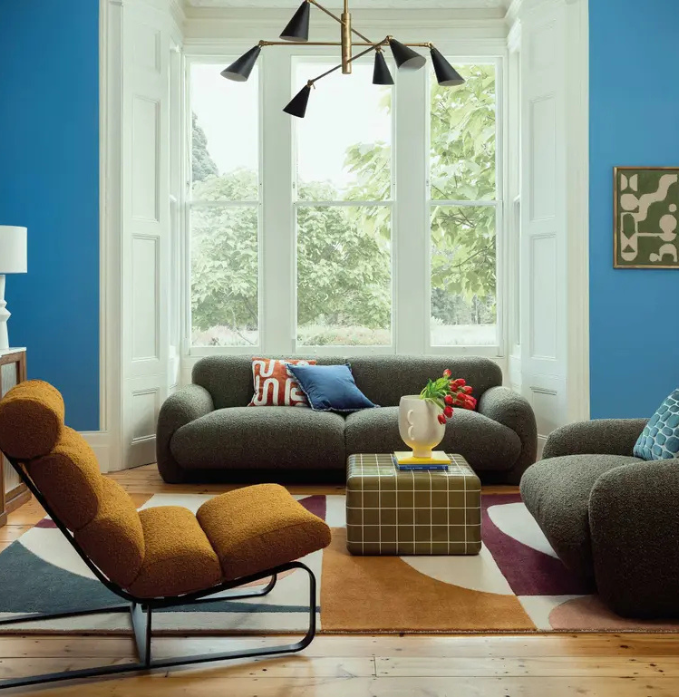 Merola Green Textured Fabric 3 Seater Sofa