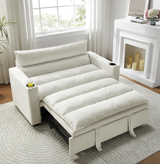Eafum 3 in 1 Convertible Pull-Out Sleeper Sofa
