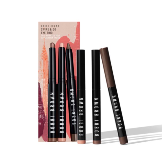 Bobbi Brown Cosmetics Swipe & Go Eyeshadow & Eyeliner Trio