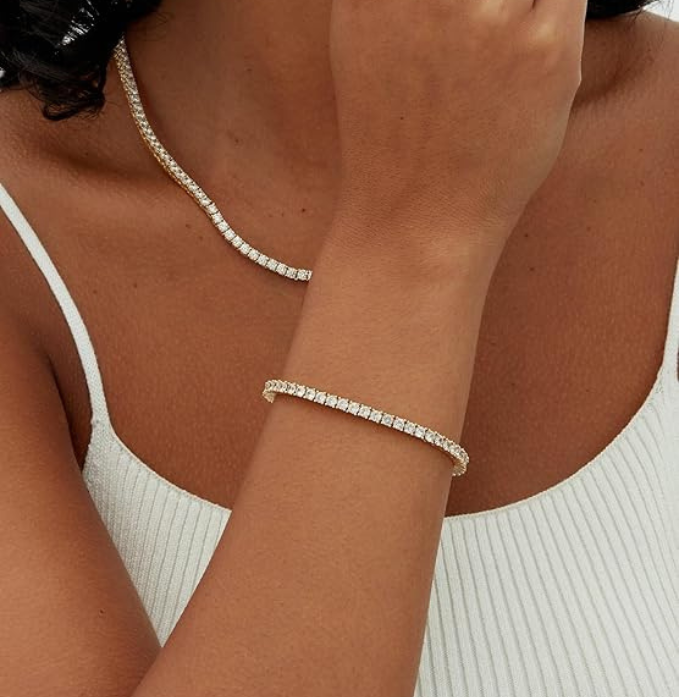 Gold Plated Tennis Bracelets