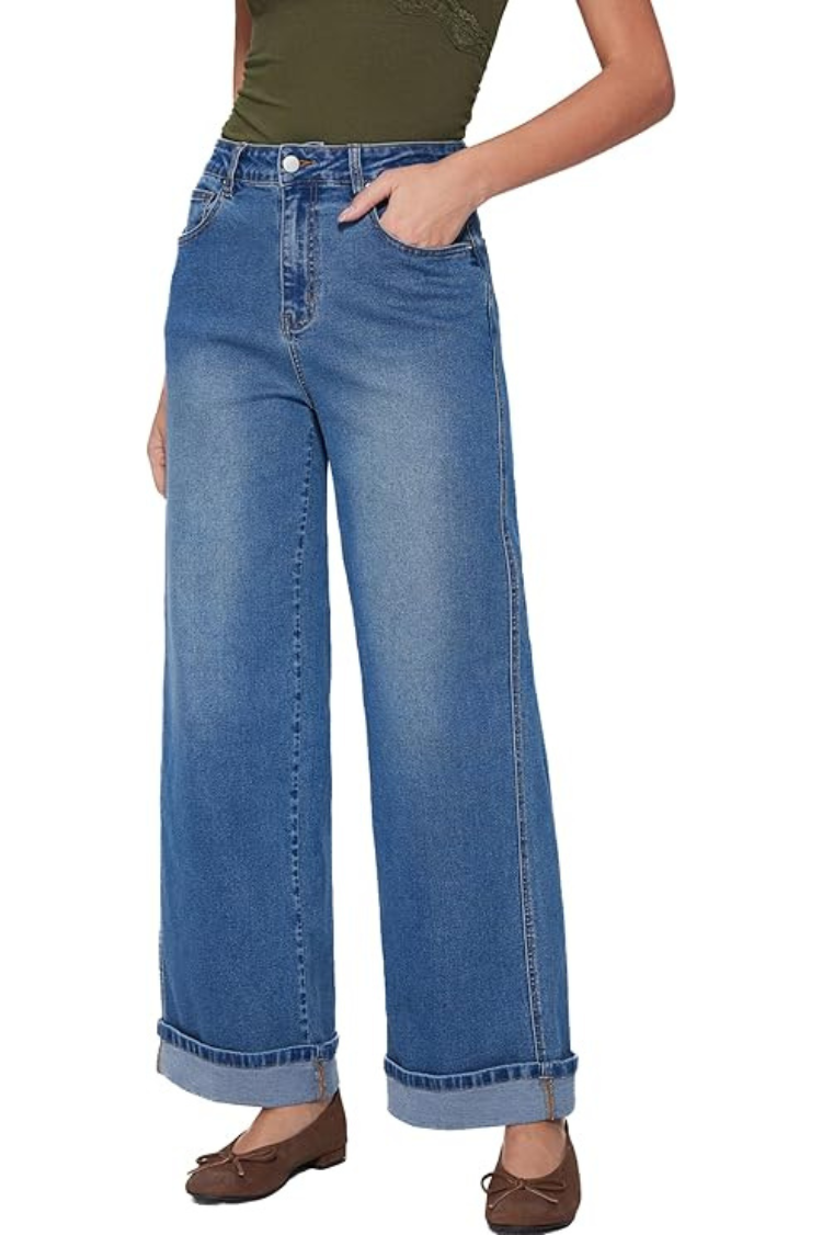 Vinova Wide Leg Baggy Jeans