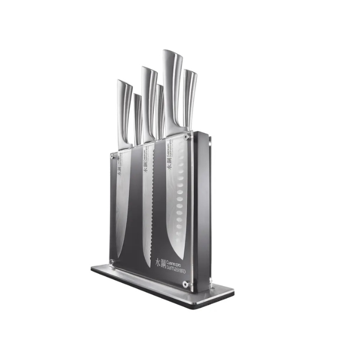 Damashiro Kin 7-Piece Knife Block