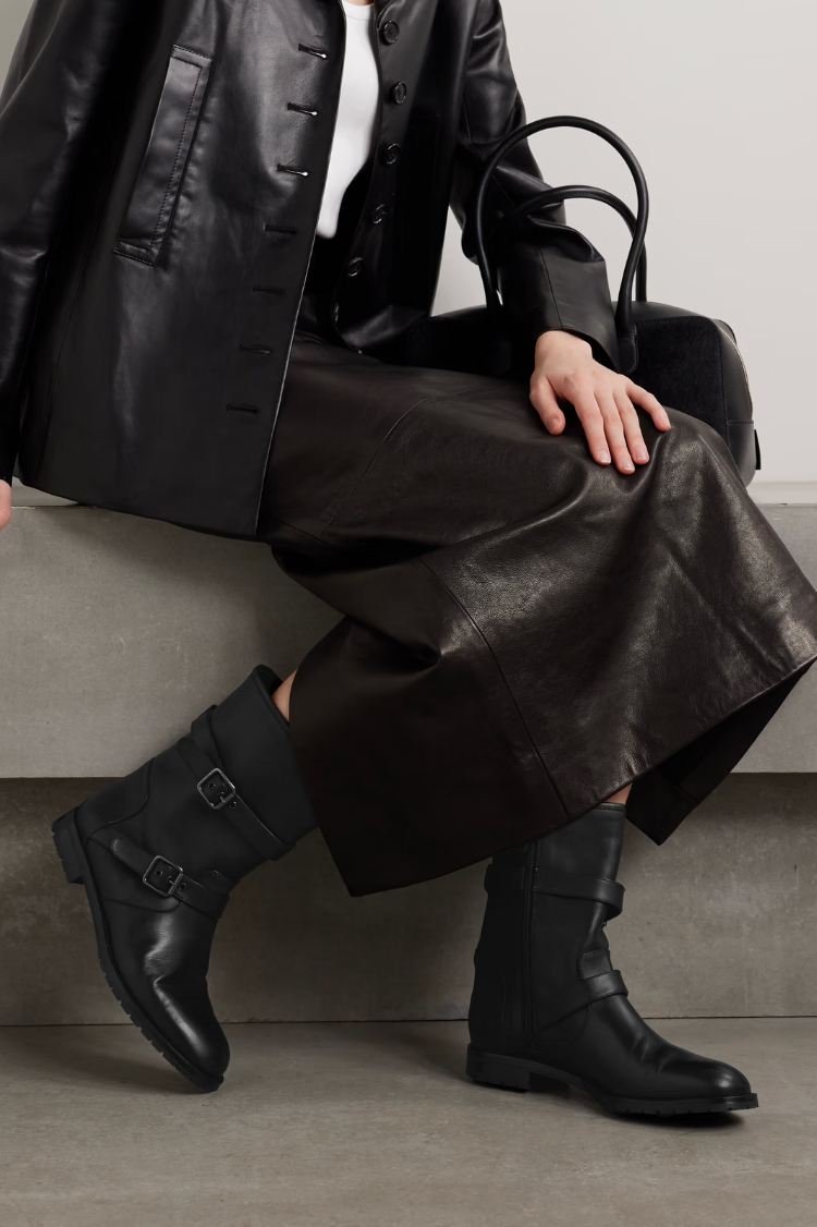 Women’s Black Moto Boots