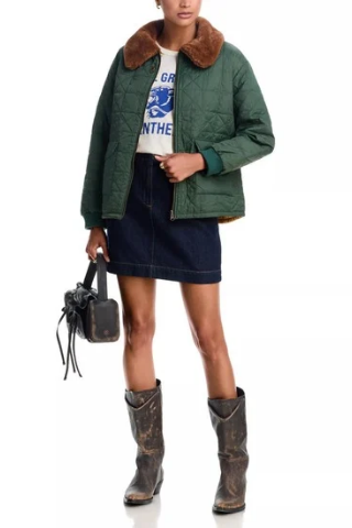 THE GREAT Reversible Logger Puffer Jacket