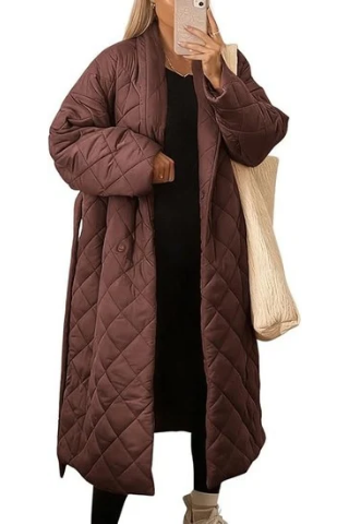 Chouyatou Quilted Wrap Puffer Jacket