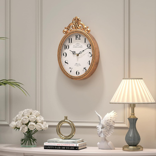 Abdurey Small French Retro Decorative Wall Clock
