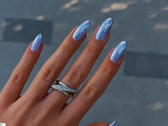 Icy Blue Nails
