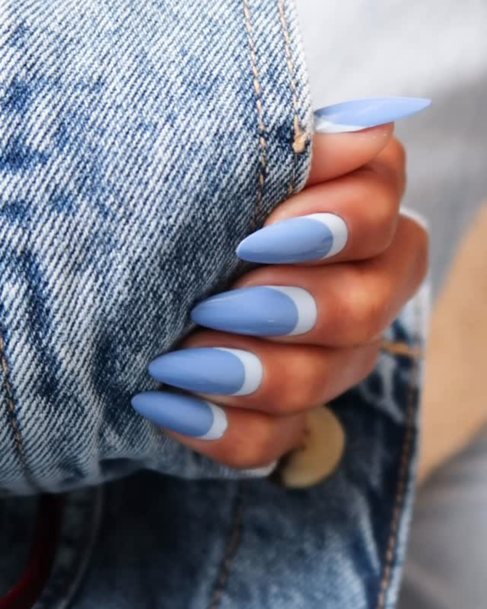 Icy blue nails Designs