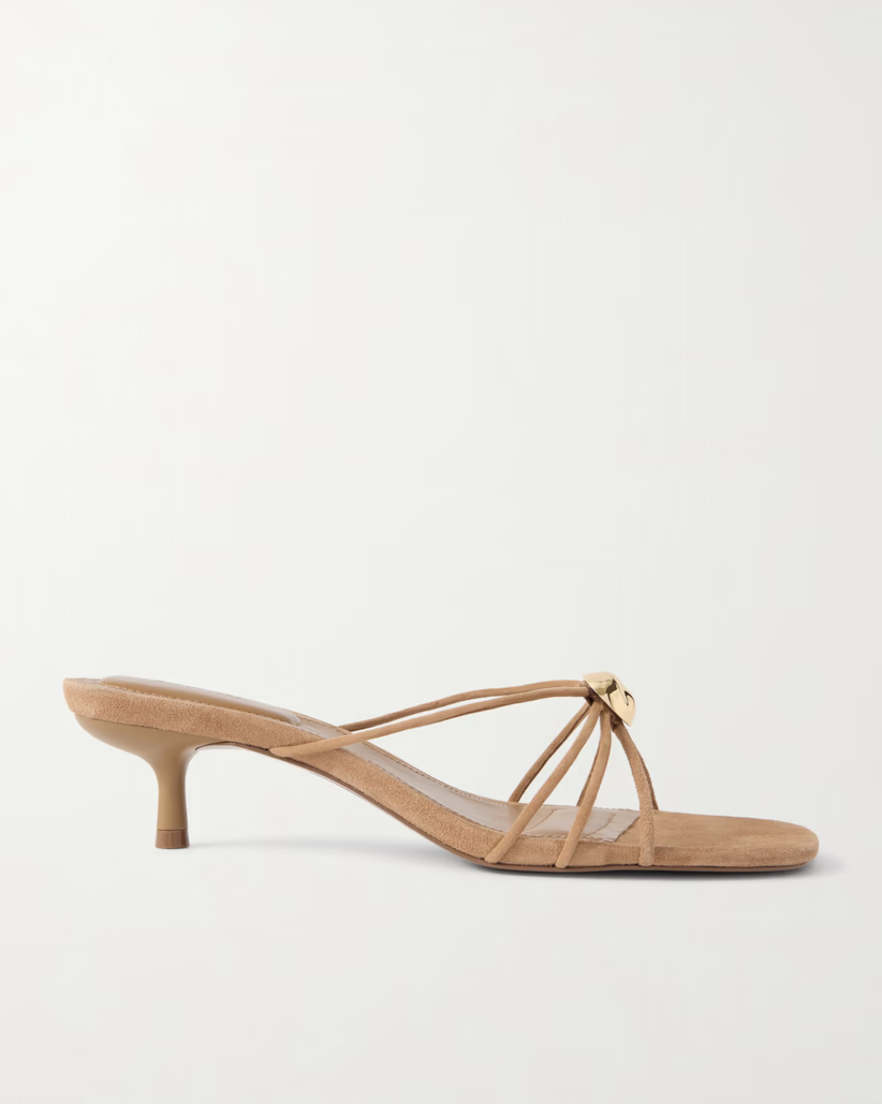 Simkhai Amaya Embellished Suede Sandals