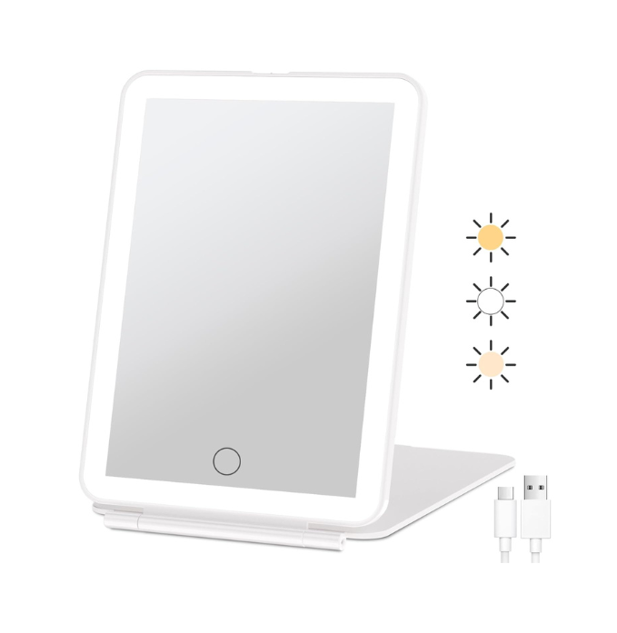 FUNTOUCH Rechargeable Travel Makeup Mirror