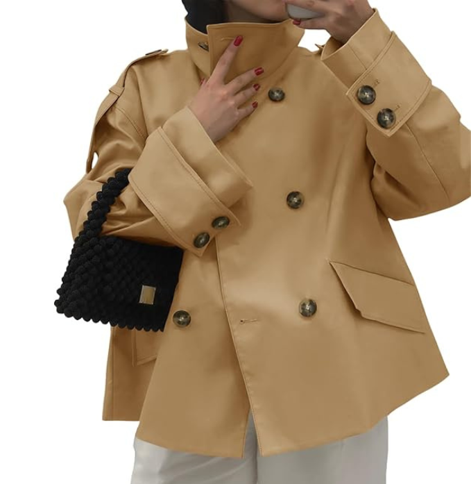 Tankaneo Cropped Trench Coat