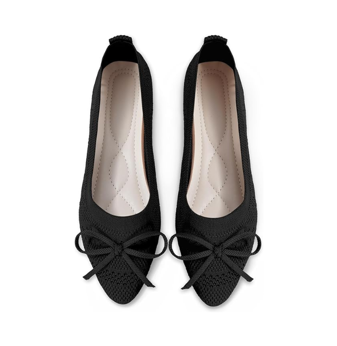 Pointed Toe Knit Flats