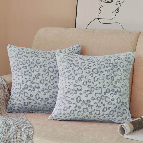 Blue Leopard Flannel Fleece Covers