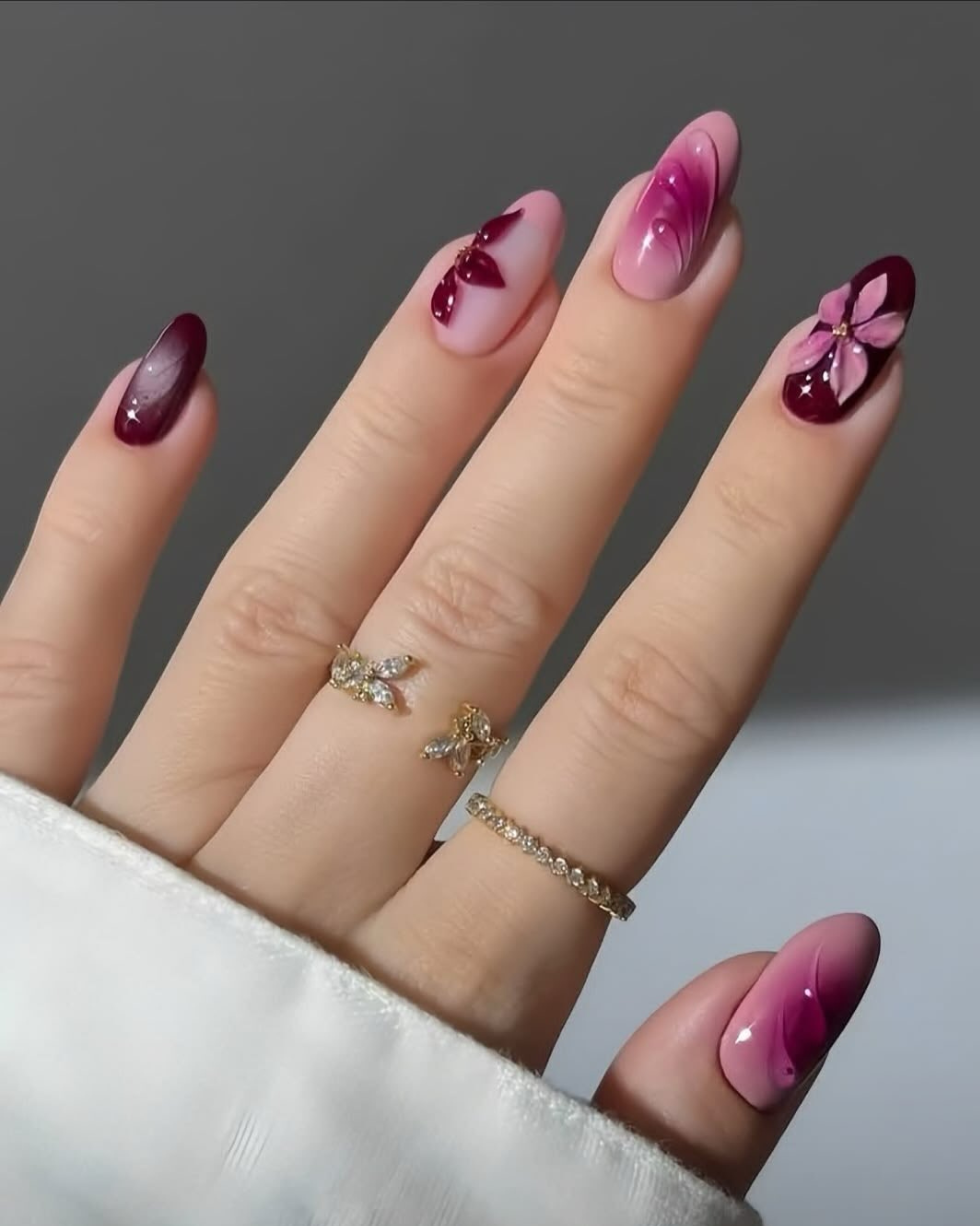 3d spring nail designs