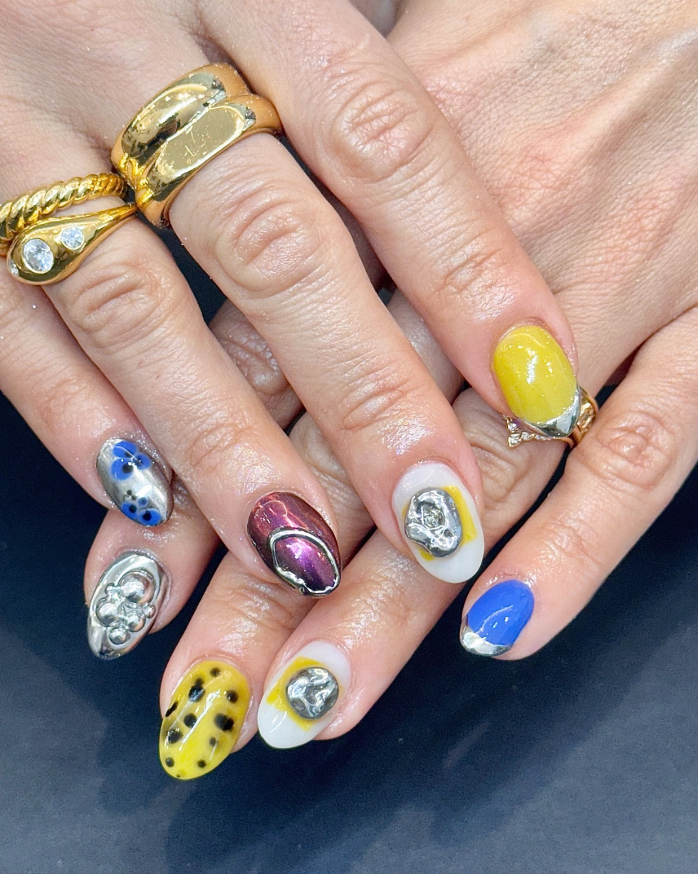 3d spring nail designs