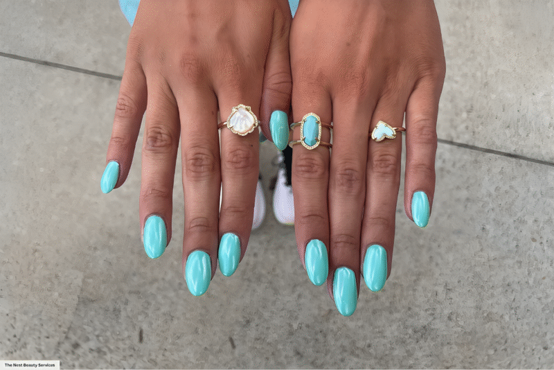 Teal Nail Are Trending for summer