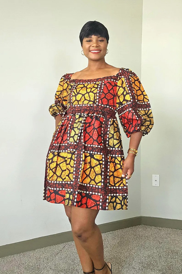 Ankara short dress