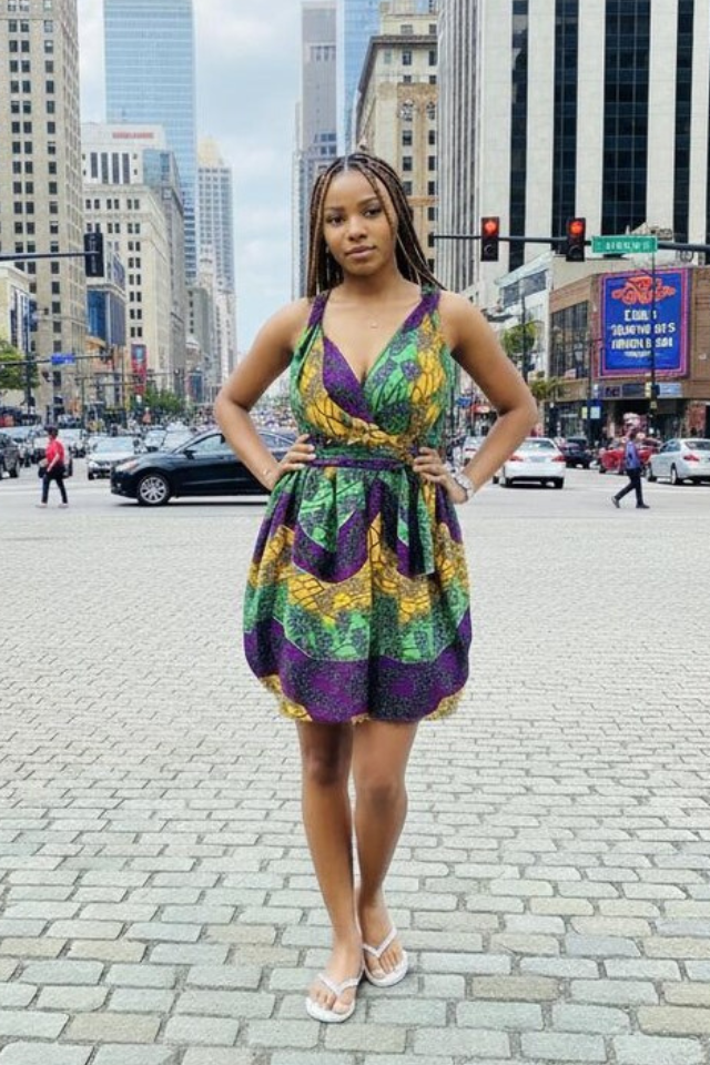Ankara Multi-Way Mini Dress