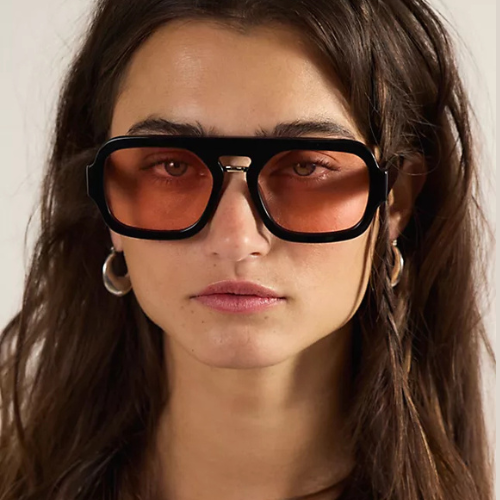 Oversized polarized sunglasses for women